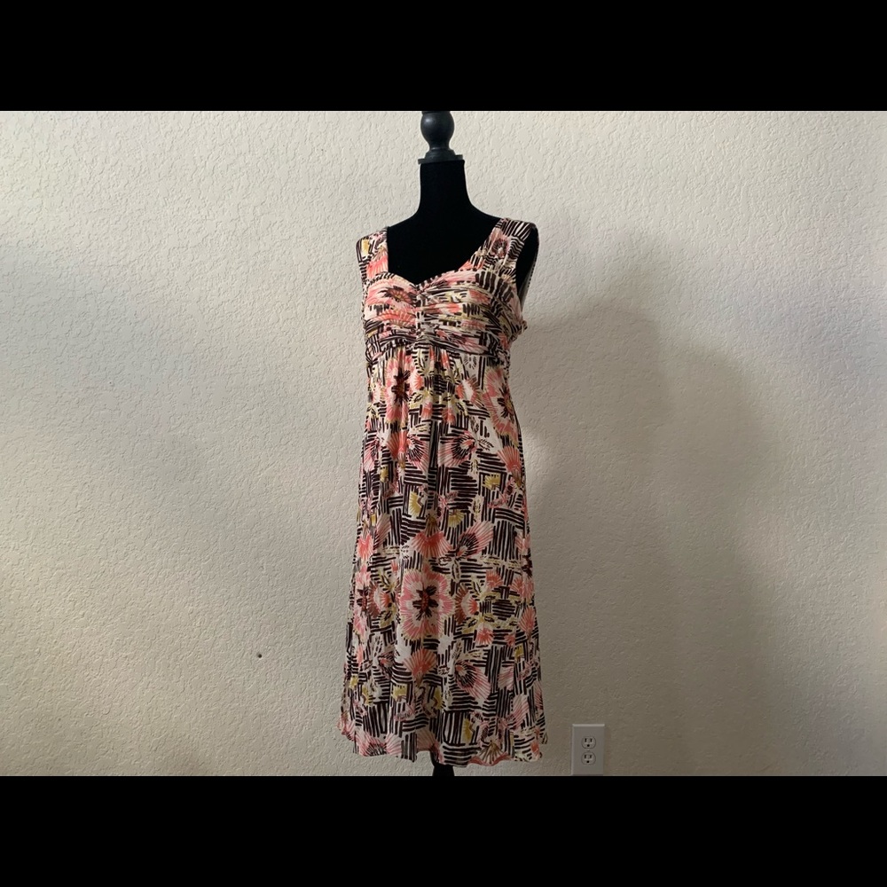 Lined Sleeveless Empire Waist Dress